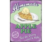 Plechová cedule Apple Pie Velikost: A5 (20 x 15 cm) A5 (20 x 15 cm)