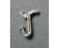 Saxofon - stříbrný přívěsek / přívěsek ze stříbra