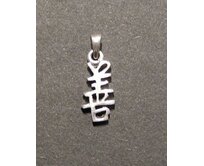 Čínský symbol - "dobrota" - stříbrný přívěsek