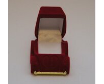 Sametová krabička na šperky - autíčko červené