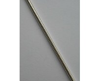 Silnější kulatý stříbrný řetízek - délka 50cm