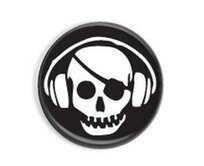 Skull pirát - button