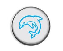Delfín - button