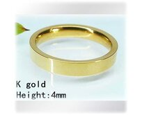 Prsten ve zlaté barvě z chirurgické oceli - velikost 9