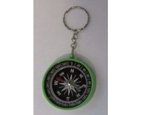 Zelený kompas - přívěsek na klíče