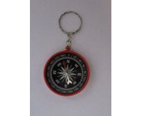 Červený kompas - přívěsek na klíče