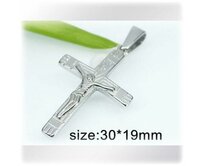 Křížek 30x19mm - ocelový přívěsek