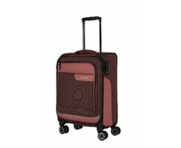Cestovní kufr Travelite Viia 4W S růžová, Textil