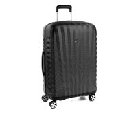 Cestovní kufr Roncato E-LITE M černá, Polykarbonát