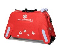 Dětský kufr Snowball DOG červená, ABS / Polykarbonát