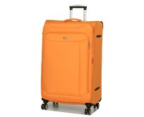 Cestovní kufr Snowball 4W L Žlutá, Textil