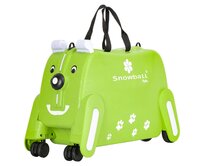 Dětský kufr Snowball DOG zelená, ABS / Polykarbonát