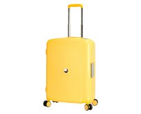 Cestovní kufr Snowball 4W M LOCK Žlutá, Polypropylen