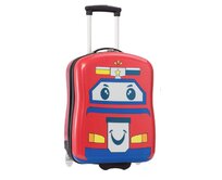 Dětský kufr Madisson Train 2W SX červená, ABS / Polykarbonát