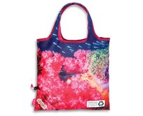 Fabrizio Skládací nákupní taška Punta Green PET růžová, Textil