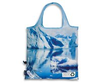 Fabrizio Skládací nákupní taška Punta Green PET modrá, Textil