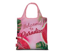 Fabrizio Skládací nákupní taška Tropical růžová, Textil