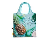 Fabrizio Skládací nákupní taška Tropical tyrkysová, Textil