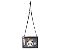 BAAGL Peněženka na krk Panda šedá, Textil