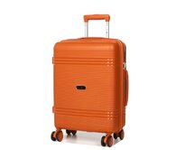 Cestovní kufr Snowball 4W S oranžová, Polypropylen