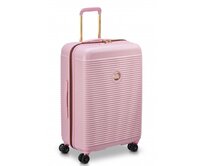 Cestovní kufr Delsey Freestyle M růžová, Polykarbonát