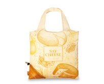 Fabrizio Skládací nákupní taška Cheese Žlutá, Textil