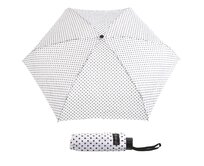 Deštník Snowball mini aluminium bílá, Textil