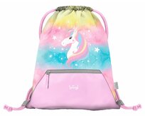BAAGL Školní sáček Rainbow Unicorn růžová, Textil