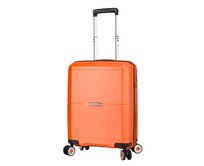 Cestovní kufr Snowball 4W S oranžová, Polypropylen