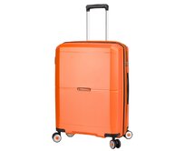 Cestovní kufr Snowball 4W L oranžová, Polypropylen