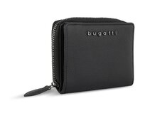 Dámská peněženka Bugatti Bella zip černá, Kůže