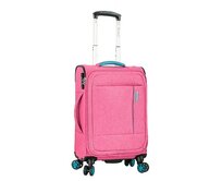 Cestovní kufr Snowball 4W S růžová, Textil