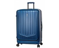 Cestovní kufr Snowball 4W L modrá, Polykarbonát