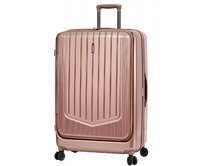 Cestovní kufr Snowball 4W L růžová, Polykarbonát