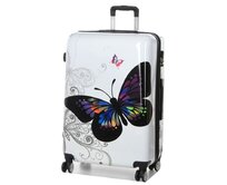 Cestovní kufr Madisson 4W FLY L bílá, ABS / Polykarbonát