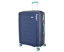 Cestovní kufr Snowball 4W PP L modrá, Polypropylen