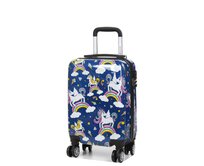 Cestovní kufr MADISSON UNICORN 4W ABS SX RW modrá, ABS / Polykarbonát