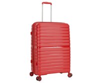 Cestovní kufr Snowball 4W L červená, Polypropylen