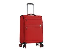 Cestovní kufr Snowball 4W M červená, Textil