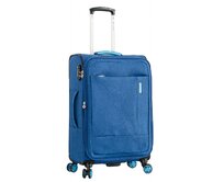 Cestovní kufr Snowball 4W M modrá, Textil