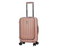 Cestovní kufr Snowball 4W S růžová, Polykarbonát