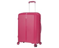 Cestovní kufr Snowball Vaka 4W M růžová, Polypropylen