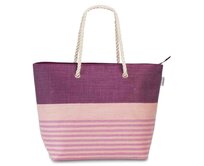 Dámská taška Fabrizio Small Stripes růžová, Textil