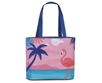 Plážová taška Fabrizio Flamingo růžová, Textil
