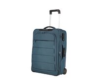 Cestovní kufr Travelite Skaii Hybrid 2w S petrolejová, Textil