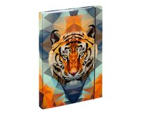 BAAGL Desky na školní sešity A4 Tiger oranžová, papír