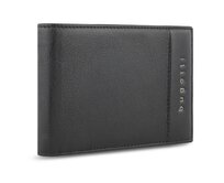 Pánská peněženka Bugatti Nome flap černá, Kůže