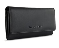 Dámská peněženka Bugatti Bella long černá, Kůže