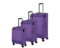 Cestovní kufry set 3ks Travelite Rugen S,M,L fialová, Textil