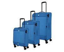Cestovní kufry set 3ks Travelite Rugen S,M,L modrá, Textil